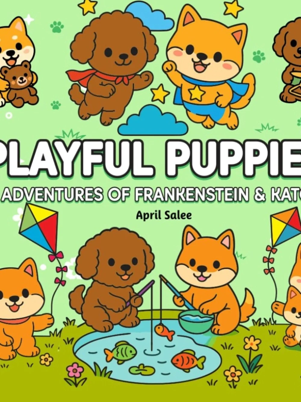 PLAYFUL PUPPIES Coloring & Activity Book — Puppy Love in Every Page! 🐶
